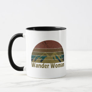 Wander Frau Wandern Camping Vintage Tasse