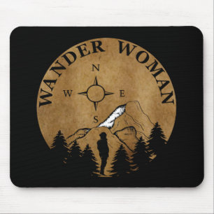 Wander Frau Wandern Mousepad