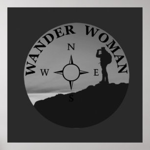 Wander Frau Wandern Poster