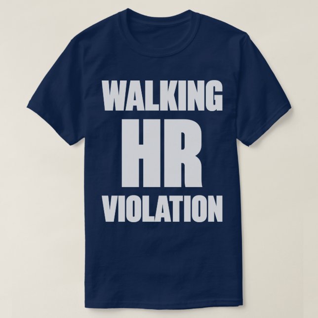 Wander HR Verletzung Weiß Funny T-Shirt (Design vorne)