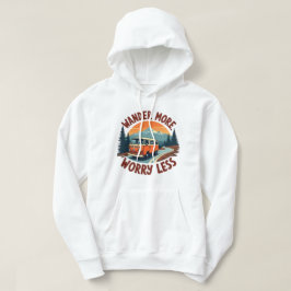 Wander mehr, immer weniger - Retro-Abenteuer Hoodie