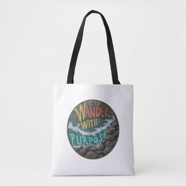 Wander mit Zweckbestimmung - Schultertasche (Vorderseite)