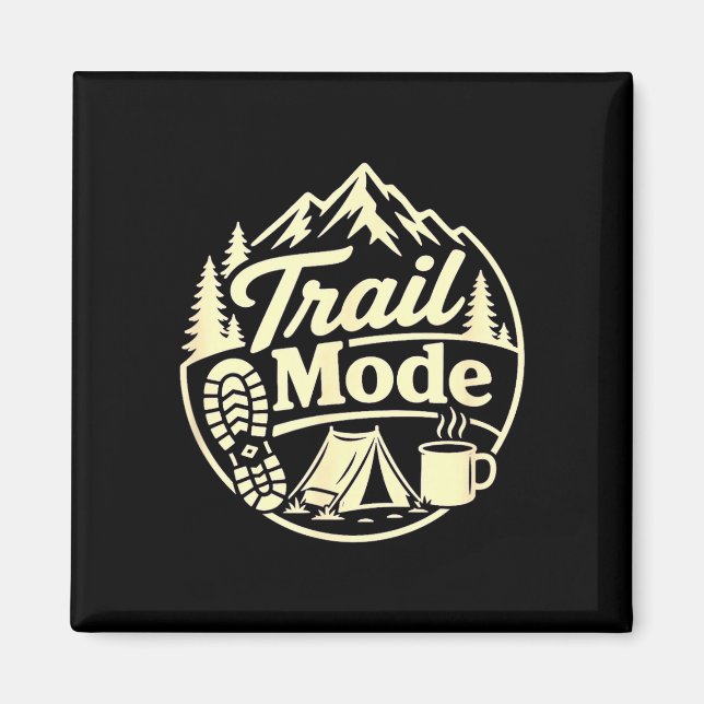 Wander-Modus Wandern Outdoor Männer Frauen  Magnet (Vorne)