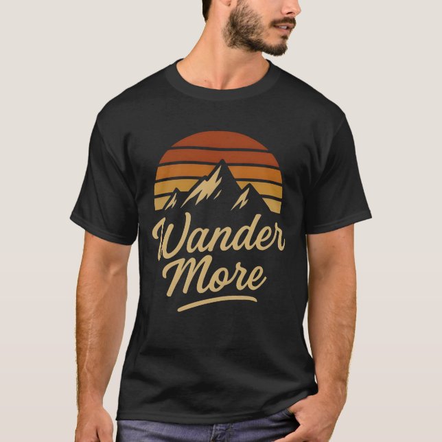 Wander More Men's Basic T-Shirt (Vorderseite)