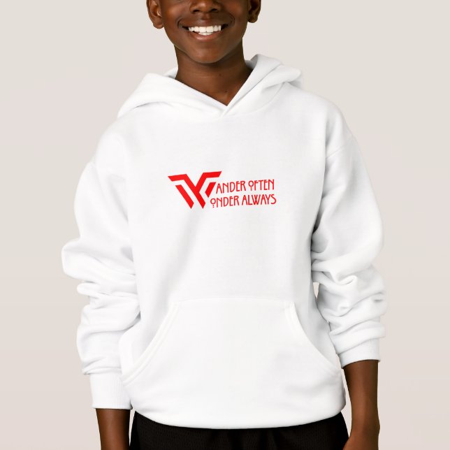 Wander oft Wonder immer Hoodie (Vorderseite)