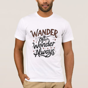 Wander oft, wundere dich immer T-Shirt
