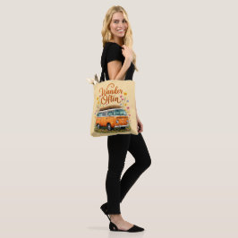 Wander Often - Retro Camper Van Floral Tasche