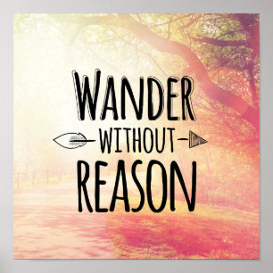 Wander ohne Grund Poster