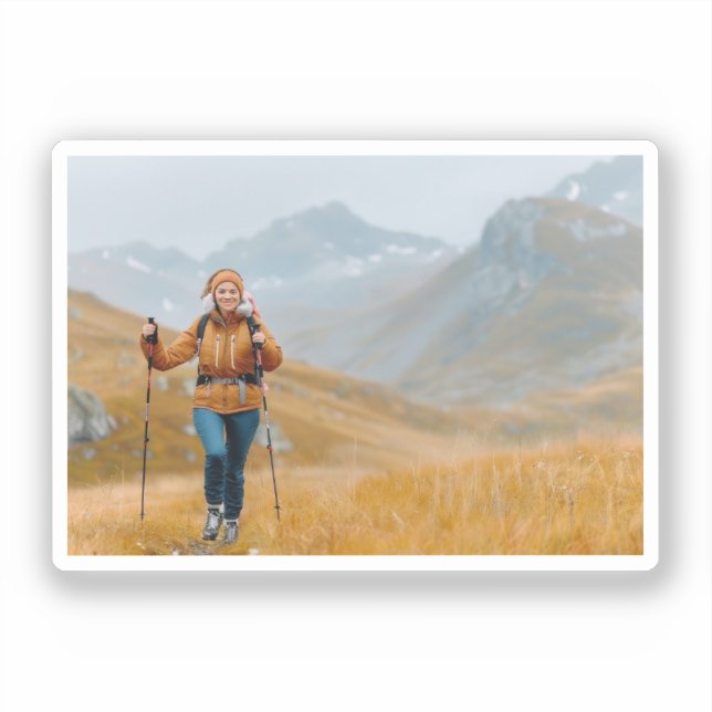 Wander- & Outdoor-Erinnerungssticker Aufkleber (Vorderseite)