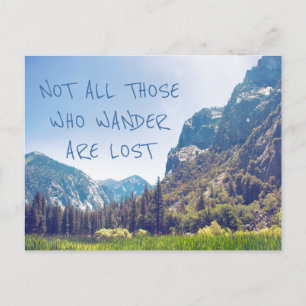 Wander Quote - Kings Canyon   Postkarte
