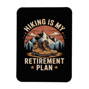 Wander-Rentnerplan Lustiger Spruch Magnet
