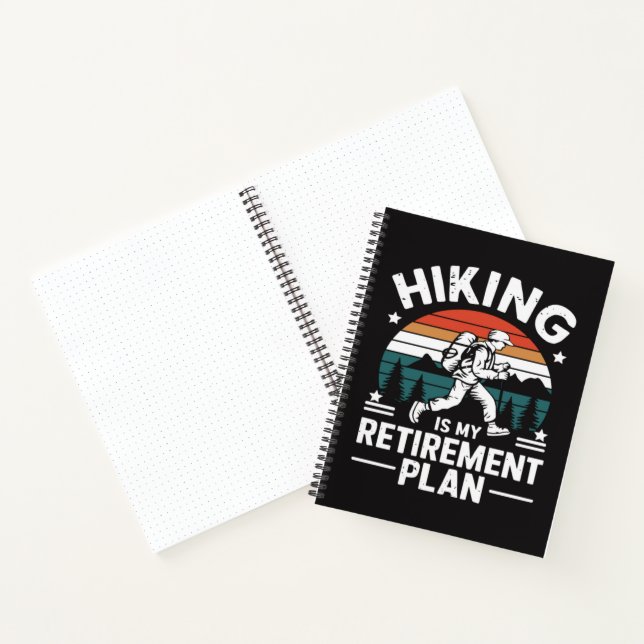 Wander-Rentnerplan Lustiger Spruch Notizbuch (Innenseite)