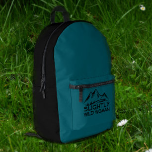 Wander-Rucksack in Blau für Naturfreunde Bedruckter Rucksack