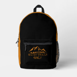 Wander-Rucksack Modern Mountain orange Bedruckter Rucksack