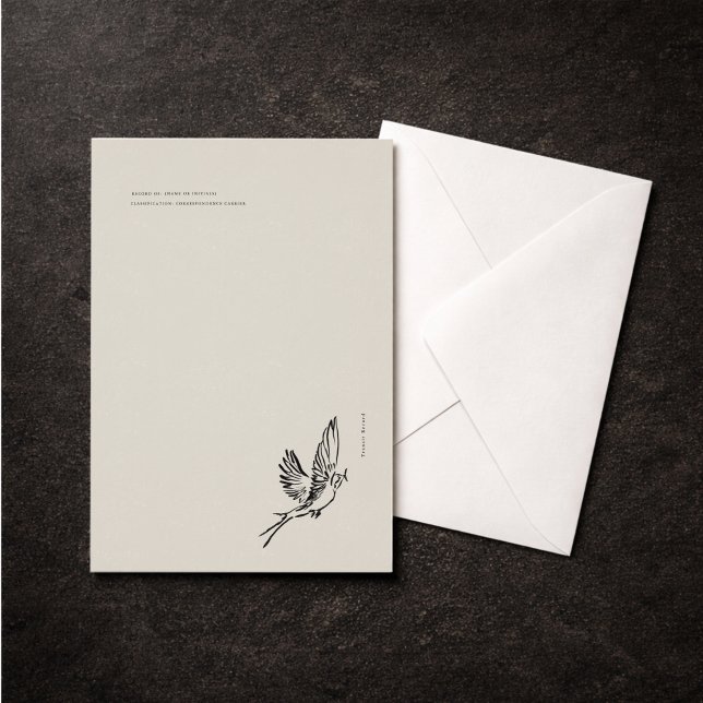 Wander-Schwalbe - Introvert Vintage-Flatcard (Von Creator hochgeladen)