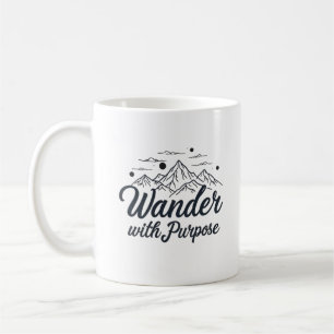 Wander with Purpose - Mountain Adventure Kaffeetasse
