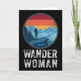 Wander Woman Vintage Take A Hike Wandern Bergsteig Karte