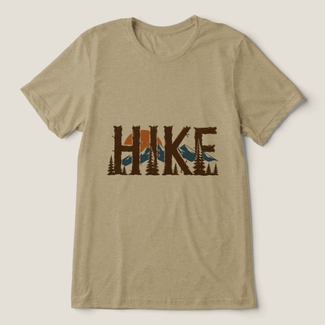Wanderabenteuer  Tri-Blend shirt (Design Vorderseite)