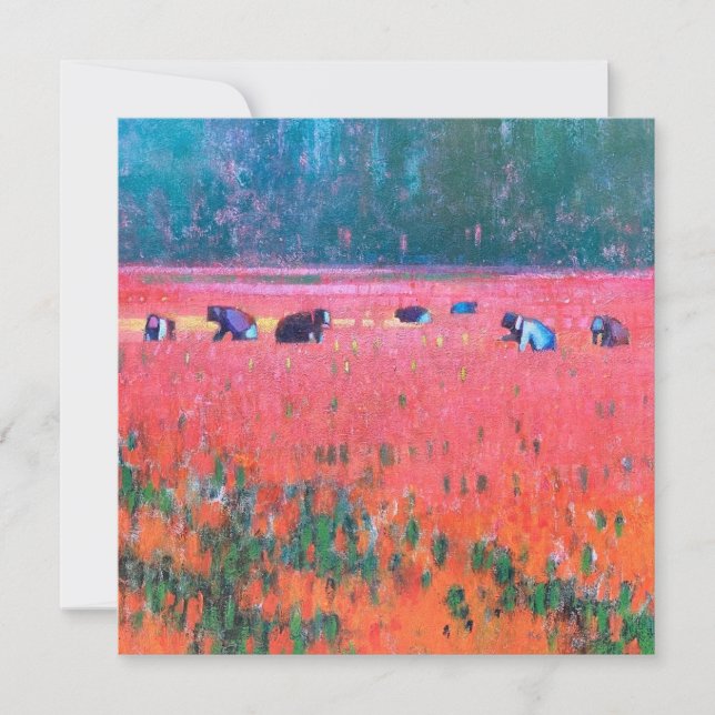 Wanderarbeitnehmer Feiertagskarte (Vorderseite)