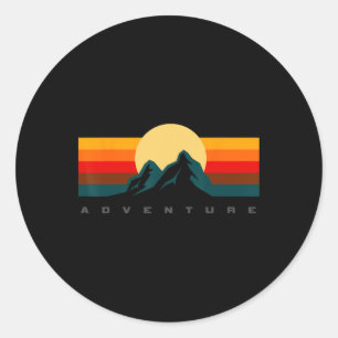 Wanderausrüstung - Outdoor-Camping-Rucksackwandern Runder Aufkleber