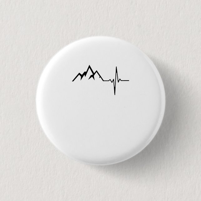 Wanderberge Herzschlag Button (Vorderseite)
