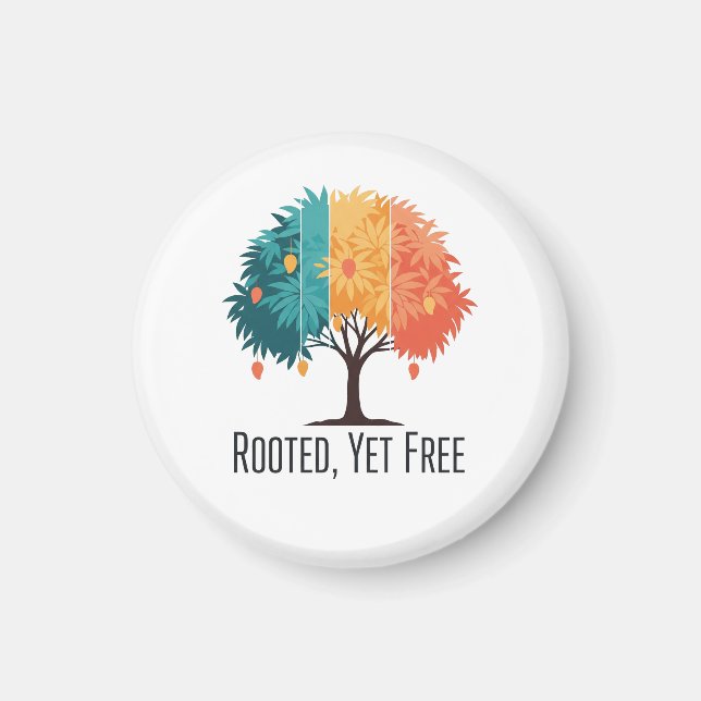 WanderBloom – Artistic Souvenir Magnet from India" (Vorne)