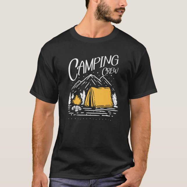 Wandercamp Matching Campfire Sommerferienlager T-Shirt (Vorderseite)