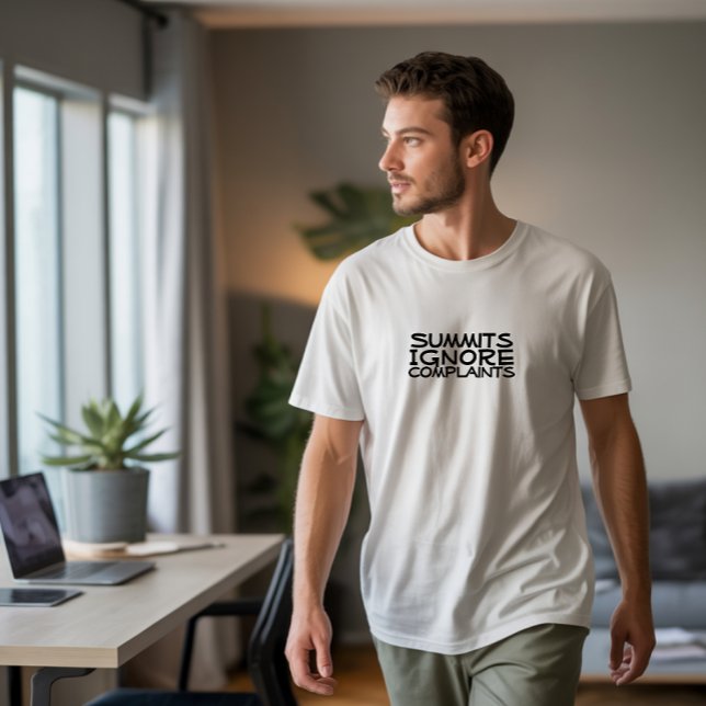 Wandercamping Humor schwarz T-Shirt (Von Creator hochgeladen)