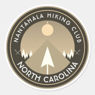 Wanderclub Nantahala Nord-Carolina Runder Aufkleber