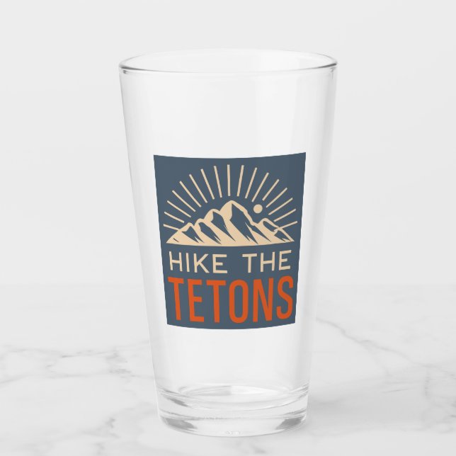 Wandere durch die Tetons Sunburst Glas (Vorderseite)
