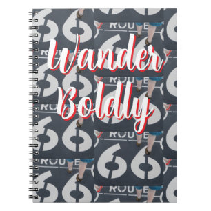 Wandere kühn notizblock