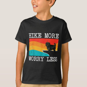 Wandere mehr, sorge dich weniger Affenpinscher Gra T-Shirt