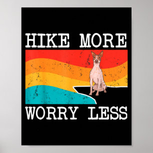 Wandere mehr, sorge dich weniger American Hairless Poster