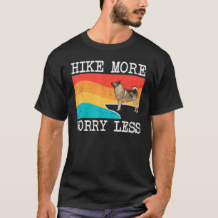 Wandere mehr, sorge dich weniger Norwegischer Elch T-Shirt