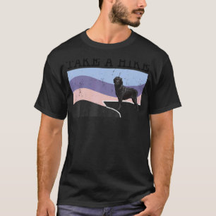 Wandere Schwarzer Labrador Retriever Grafik Wander T-Shirt
