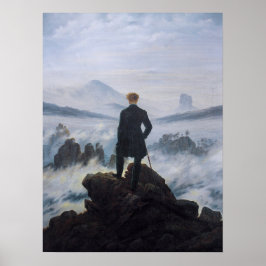 Wanderer Above the Sea of Fog – Friedrich Poster