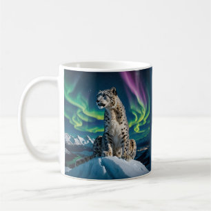 „Wanderer des nördlichen Himmels“ – Schneeleoparde Kaffeetasse