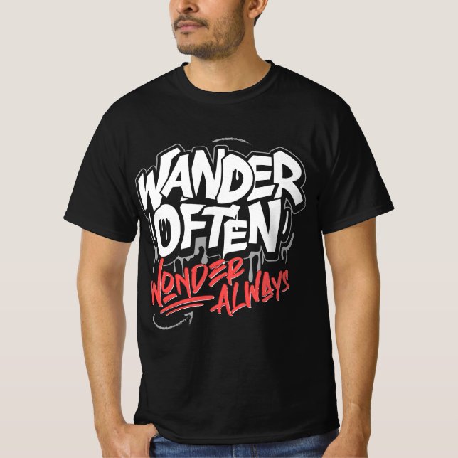 Wanderer fragen sich oft immer T-Shirt (Vorderseite)