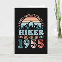 Wanderer, geboren 1955, 70. Geburtstag Wandern Ret
