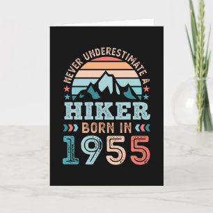 Wanderer, geboren 1955, 70. Geburtstag Wandern Ret Karte