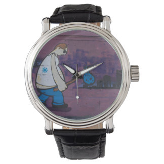 Wanderer Graffiti Armbanduhr