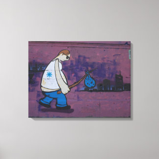 Wanderer Graffiti Leinwanddruck