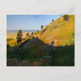 Wanderer im Bear Butte Staat Park, South Dakota Postkarte