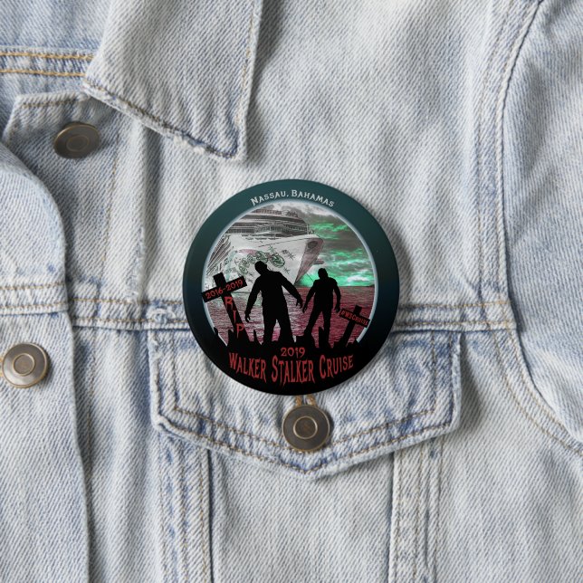Wanderer-Jägers-Kreuzfahrtknopf Button (Beispiel)
