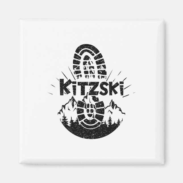 Wanderer Kitzski Tirol Österreich Urlaub  Magnet (Vorne)