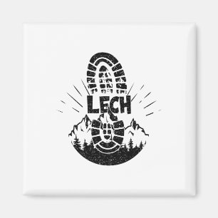 Wanderer Lech Vorarlberg Österreich Urlaub Magnet