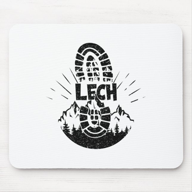 Wanderer Lech Vorarlberg Österreich Urlaub  Mousepad (Vorne)