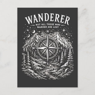 Wanderer – Nicht alle, die wandern, sind verloren Postkarte
