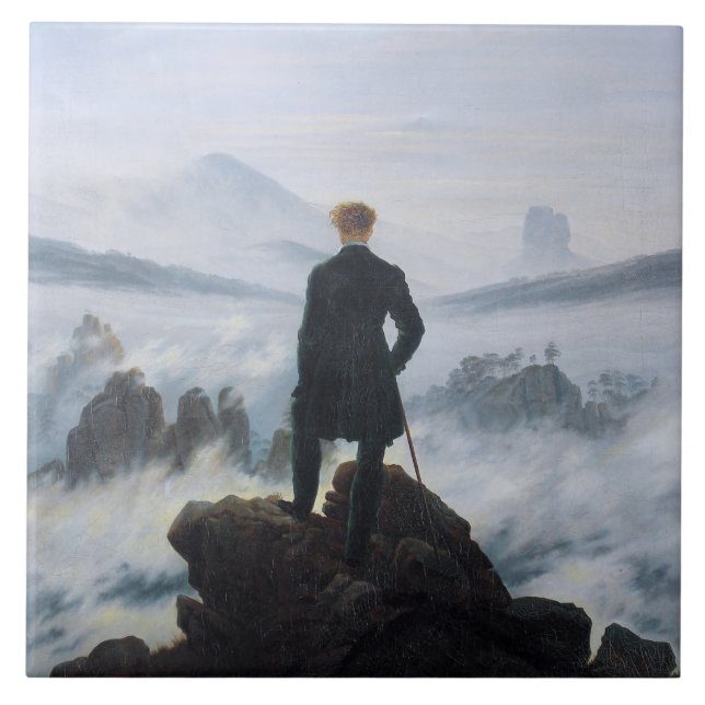 Wanderer oberhalb des Nebelmeers (von C.D. Friedri Fliese (Vorderseite)