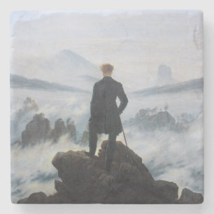 Wanderer oberhalb des Nebelmeers (von C.D. Friedri Steinuntersetzer